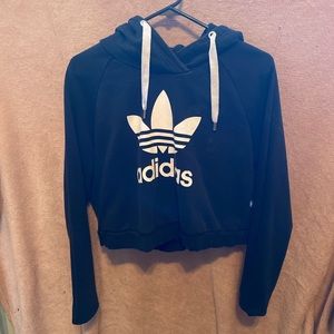Adidas crop top hoodie